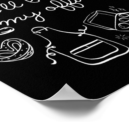 I'll Be In My Office Funny Baking Home Baker Cooki ポスター (角)