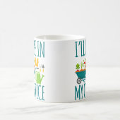 I'Ll Be In My Office Garden Funny Distressed Garde コーヒーマグカップ (中央)