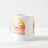I'Ll Be In The Backyard Wine And Cigar コーヒーマグカップ (正面左)