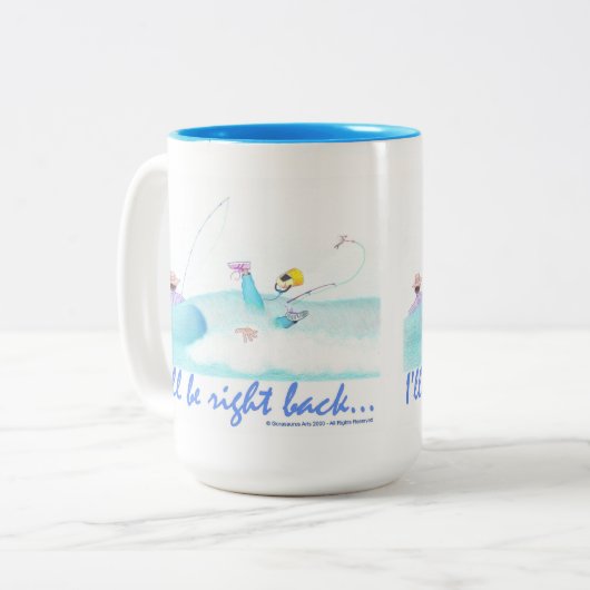 I'll Be Right Back  ツートーンマグカップ (正面左)
