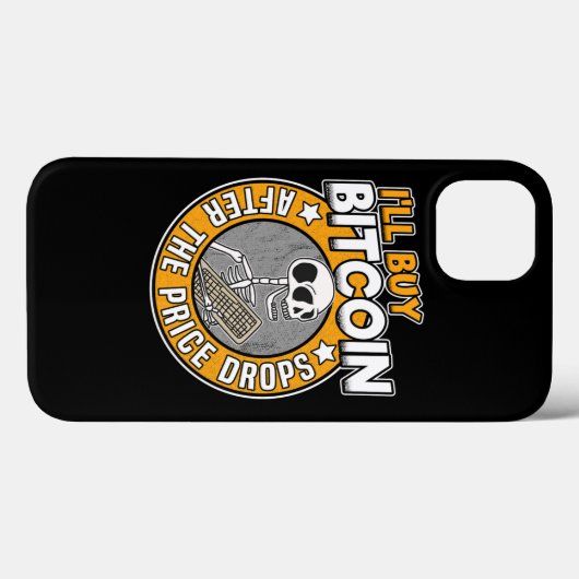 Ill Bitcoin買 Skeleton おもしろい BTC引用文ギフト Case-Mate iPhoneケース (裏面 (横))