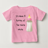 I'll Have A Bottle Of The House White Funny Girls  ベビーTシャツ (正面)