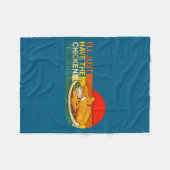 I'll Just Have The Chicken Tenders - Funny Chicken フリースブランケット (正面(横))