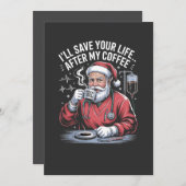 I'll Save Your Life After My Coffee Christmas  案内状 (正面/裏面)