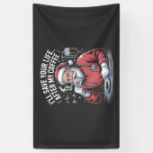 I'll Save Your Life After My Coffee Christmas  横断幕 (縦)