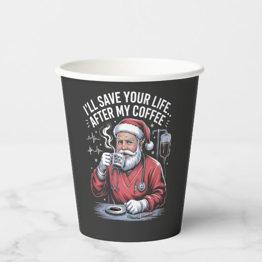 I'll Save Your Life After My Coffee Christmas  紙コップ (正面)