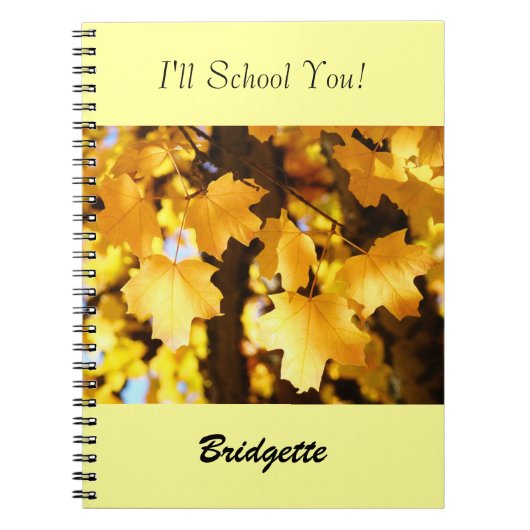 I'll School You! ノート カスタム イエロー オートゥムン (正面)
