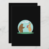 I'll With My Bear Hands Oh Deer Funny Creative Sty シーズンカード (正面/裏面)