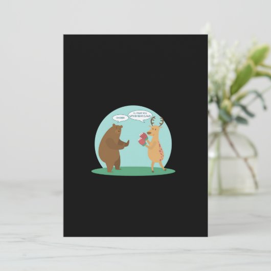 I'll With My Bear Hands Oh Deer Funny Creative Sty シーズンカード (スタンド正面)