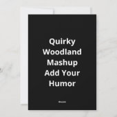 I'll With My Bear Hands Oh Deer Funny Creative Sty シーズンカード (裏面)