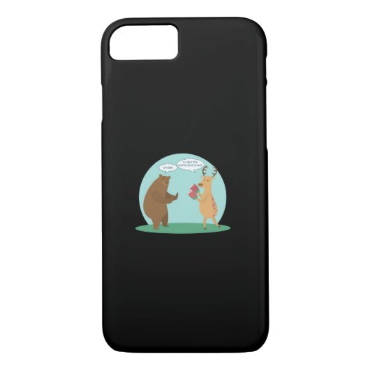 I'll With My Bear Hands Oh Deer Funny Creative Sty Case-Mate iPhoneケース (裏面)