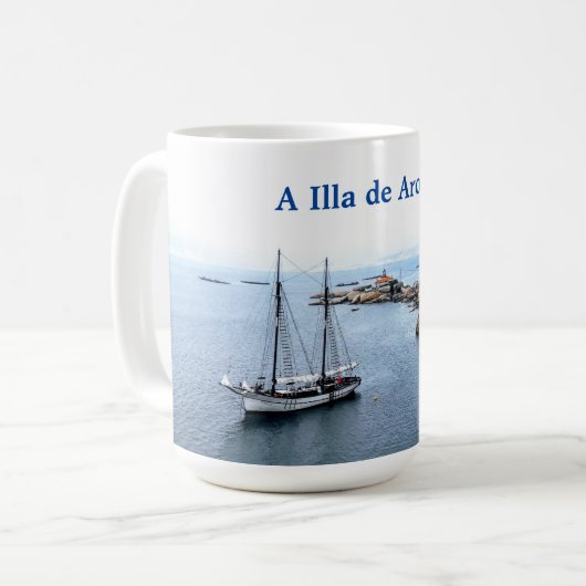 Illa de Arousa コーヒーマグカップ (正面左)