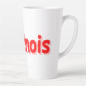 「#Illinois」かわいいデザイン。買今 カフェラテマグ (右)