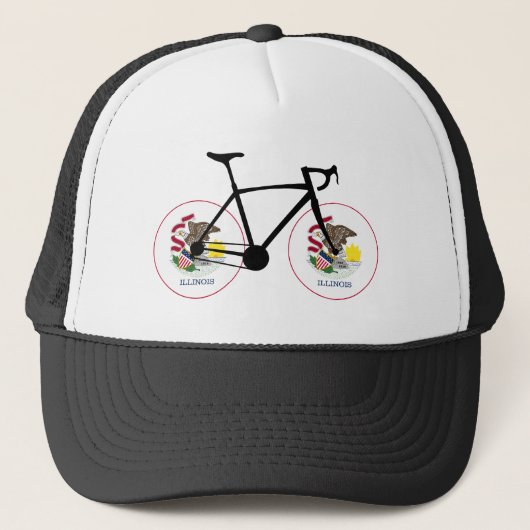 Illinois Flag Cycling キャップ (正面)