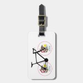 Illinois Flag Cycling ラゲッジタグ (正面縦)