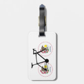 Illinois Flag Cycling ラゲッジタグ (裏面縦)