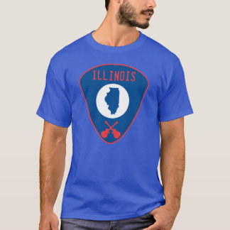 Illinois Guitar Pick Tシャツ