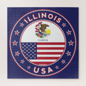 Illinois, Illinois t-shirt, Illinois sticker, ジグソーパズル (縦)