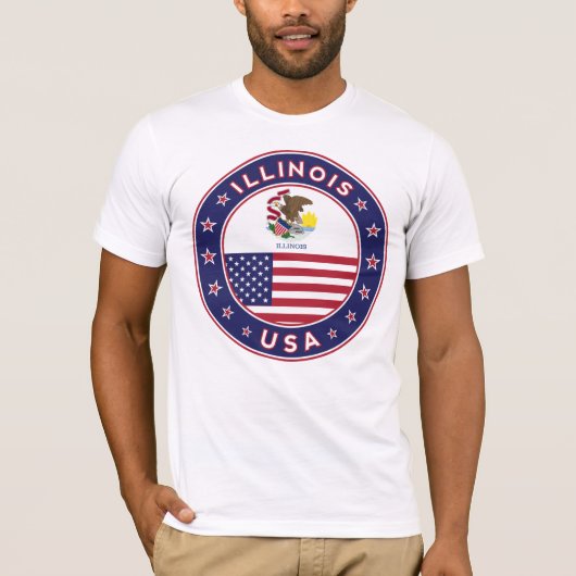 Illinois, Illinois t-shirt, Tシャツ (正面)