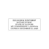 Illinois Notary Public セルフインキングスタンプ (デザイン)