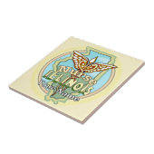 Illinois Nurse Caduceus Tile タイル (側面)