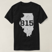 Illinois Rockford Joliet Area Code 815 Souvenir Gi Tシャツ (デザイン正面)