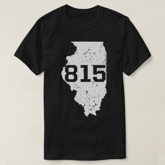 Illinois Rockford Joliet Area Code 815 Souvenir Gi Tシャツ (デザイン正面)