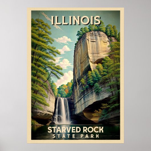 Illinois Starved Rock state park V02 ポスター (正面)