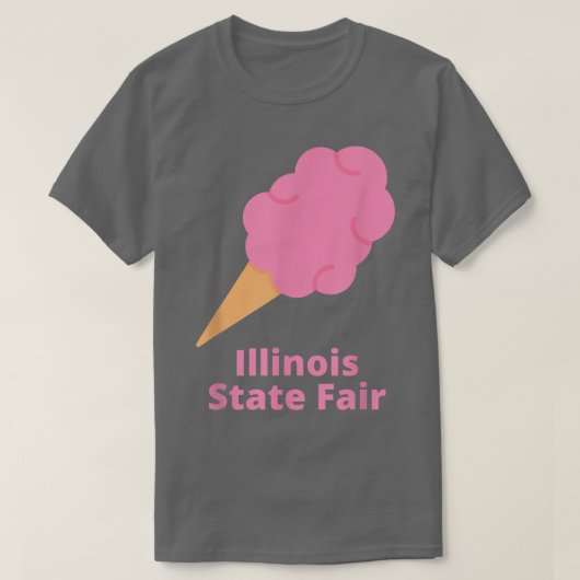 Illinois State Fair Pink Cotton Candy County Fair  Tシャツ (デザイン正面)