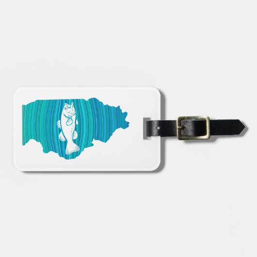 Illinois Wave Fishing ラゲッジタグ (正面横)