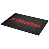 「#Illinoisan」かわいいデザイン。買今 カッティングボード (角)