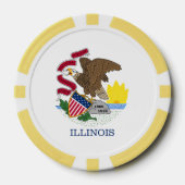 Illinoisan Flag, Flag of Illinois ポーカーチップ (正面)