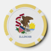 Illinoisan Flag, Flag of Illinois ポーカーチップ (裏面)