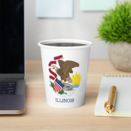 Illinoisan Flag & Seal, Flag of Illinois 紙コップ