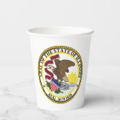 Illinoisan Flag & Seal, Flag of Illinois 紙コップ (裏面)