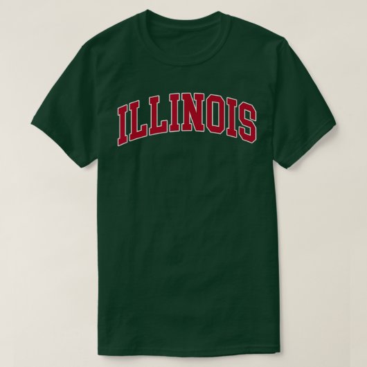 IllinoisThrowback DesignClassic  Tシャツ (デザイン正面)