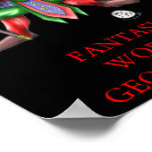 ILLITHIDMONチビ(小さくかわいく書いた感じ)マインドフラーヤファンタジーワールドジオ ポスター (角)