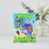 Illow & -ハッピーバースデーはがき ポストカード (スタンド正面)