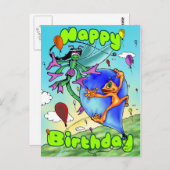 Illow & -ハッピーバースデーはがき ポストカード (正面/裏面)