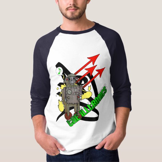 Illtronics音楽ロボット Tシャツ (正面)