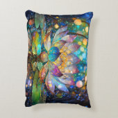 Illuminated Blooming Lotus Flower アクセントクッション (裏面(縦))