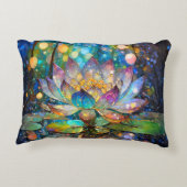 Illuminated Blooming Lotus Flower アクセントクッション (裏面)