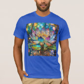 Illuminated Blooming Lotus Flower Tシャツ (正面)