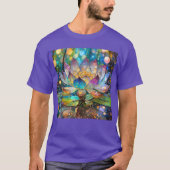 Illuminated Blooming Lotus Flower Tシャツ (正面)