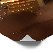 Illuminated Carousel Art Print Vintage Carnival ポスター (角)