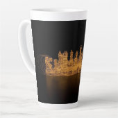 Illuminated Chess Latte Mug カフェラテマグ (左アングル)