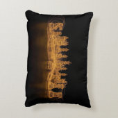 Illuminated Chess Pieces Throw Pillow アクセントクッション (裏面(縦))