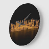 Illuminated Chess Pieces Wall Clock ラージ壁時計 (傾斜)