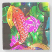 Illuminated Koi ストーンコースター (正面)