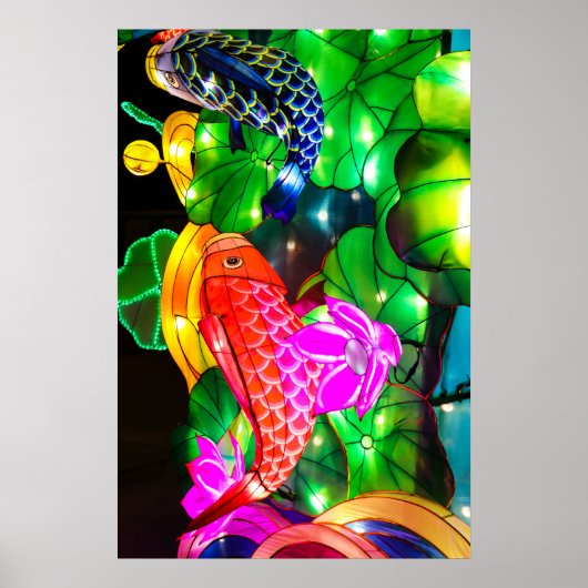 Illuminated Koi ポスター (正面)